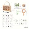 Outdoor Kids Explorer Kit Wooden Binoculars Treasure Storage Box Nature Stem Learning Camping Toy Birthday Gift For Boys Girls