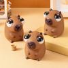 Popping Eye Capybara Squeeze Toy Anxiety Stress Relief Sitting Capybara Pinch Sensory Toy Soft Stress Ball Animal Fidget