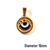 Epoxy Demon Eye Retro Pendant Necklace DIY Jewelry Accessory