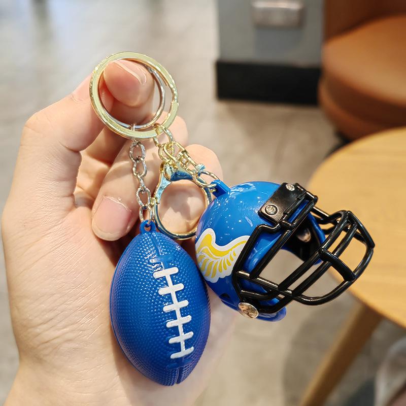 Kreativer Exquisiter American Football Helm Schlüsselanhänger - Kleines Schmuckstück Anhänger Geschenk für Jungen und Mädchen