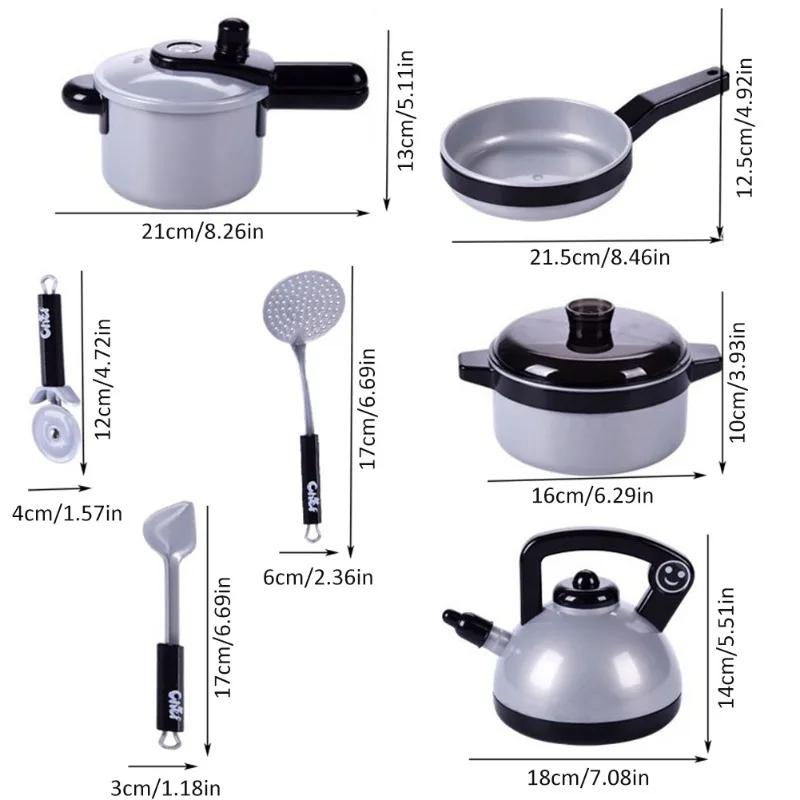 Kids Kitchen Toy Set Toddler Pretend BBQ Camping Cooking Playset Pot Pans Utensils Cookware Play Food Birthday Gift for Girl Boy