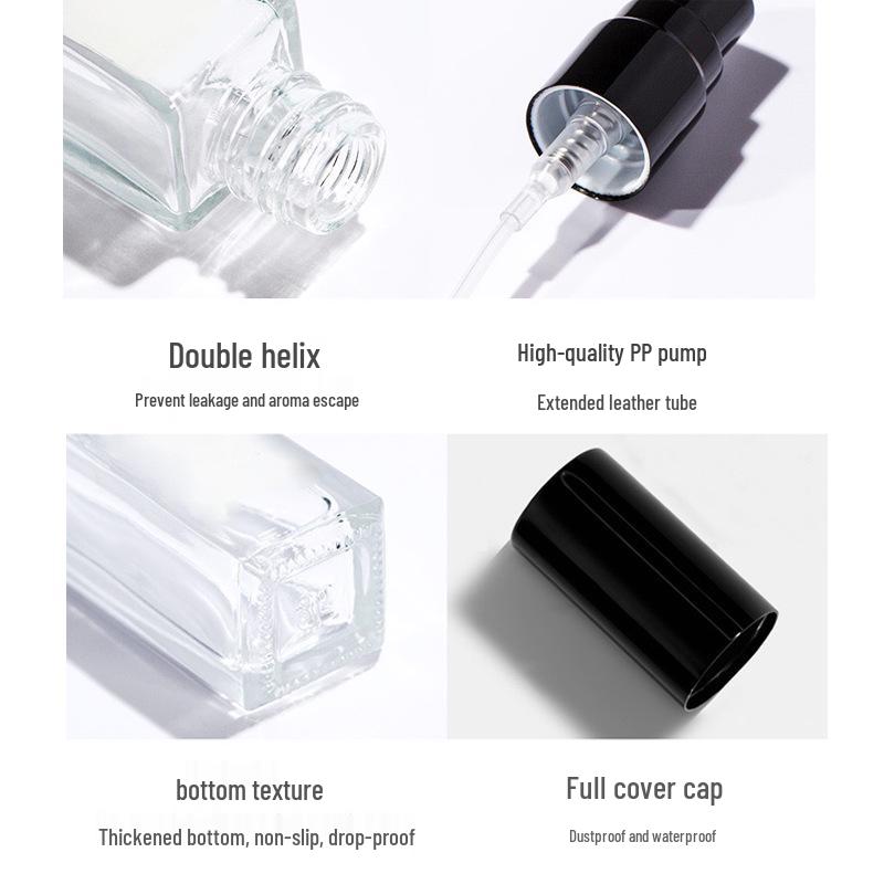 Portable Thickened Glass Perfume Refill Bottle, 20ml/30ml Travel Size