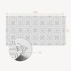 Decorative Self-Adhesive Vinyl Panel 100x50 cm Floral Pattern with Ornaments