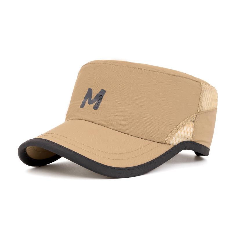 Summer Quick-Drying Flat Cap Men Breathable Sweat-Absorbing Mesh Baseball Cap Outdoor Sports Mountaineering Sunshade Cap