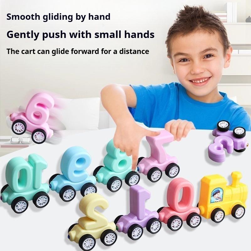 Magnetic Digital Train Toys, Children's Educational Assembly Magnetic Building Block Hands-on Brain