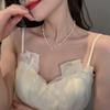 Baroque freshwater pearl necklace, elegant and stylish, a minimalist design featuring freshwater shell and cloud-shaped pearls