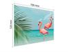 PLAQUE DE PROTECTION EN VERRE POUR PLAQUE DE CUISSON 70x52 FLAMANT ROSE