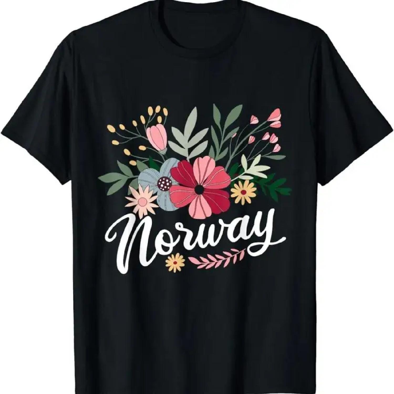 Скандинавская страна Норвегия Горы Футболка XXXXXL разноцветный