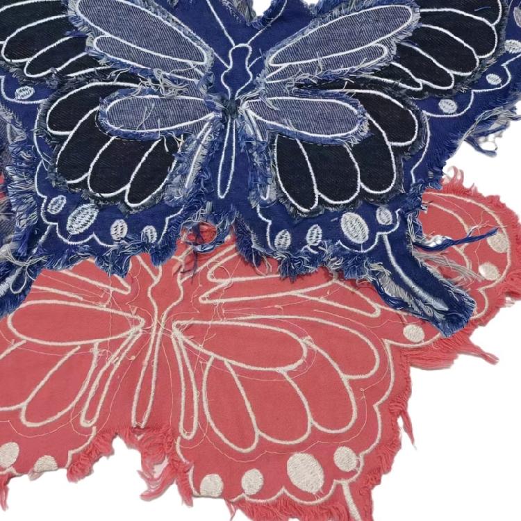 Multipurpose Wash Resistant Butterfly Applique For Sewing Onto Jackets And Home Textiles
