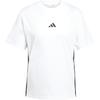 Womens Essentials 3-Stripes Cotton T-Shirt White/Black Women Streetwear JD0844