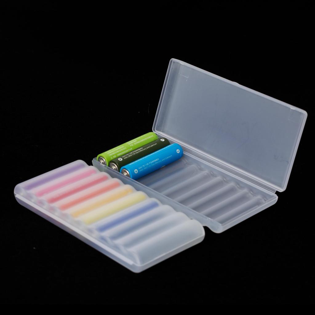 Battery Case, 2 Pieces, Suitable for AAA Batteries, Battery Storage