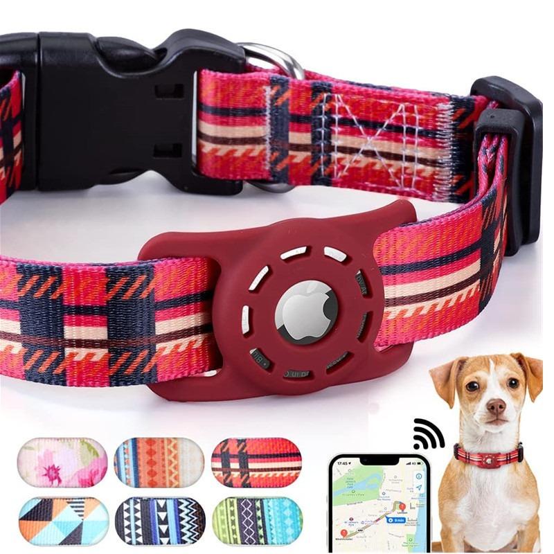 Pet Cat Dog Digital Printing Collar for Apple Airtag Protective Cover Small and Medium-Sized Dogs Articles Accessories