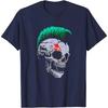 Hardcore Punk Rock Skull Mohawk Heavy Metal Acid Rock T-Shirt