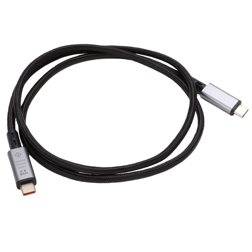 USB 4.0 Cable Support for Thunderbolt 4 USB C To USB C Cable 40Gbps 240W Fast Charging 8K 60Hz Video for Laptop Phones