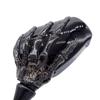 1 Pair Universal Motorcycle 10W LED Light Handlebar Skull Hand Pattern Ghost Claw Custom Motorcycle Rearview Side Glass Mirror