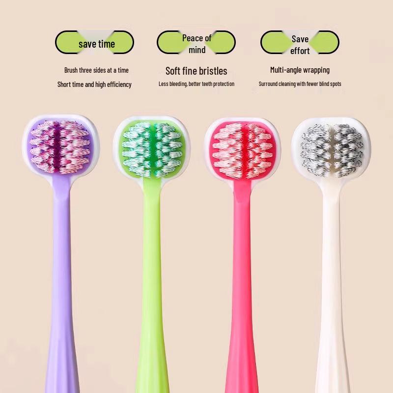 Ultra-Soft Bristle Toothbrush Family Pack for Adults - Large Head, Gentle for Men & Women