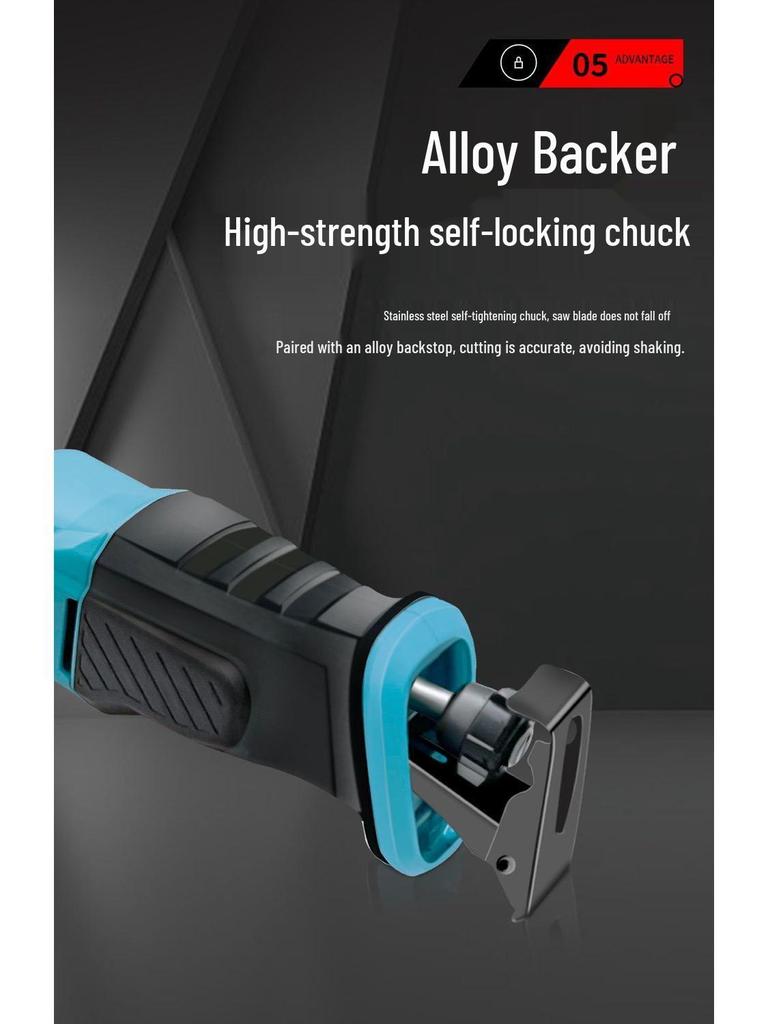 High-Power German Electric Handheld Reciprocating Saw for Cutting Metal & Wood