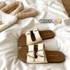 Slippers women's summer outer wear fashionable new niche versatile belt buckle casual flat beach one-word cool slippers