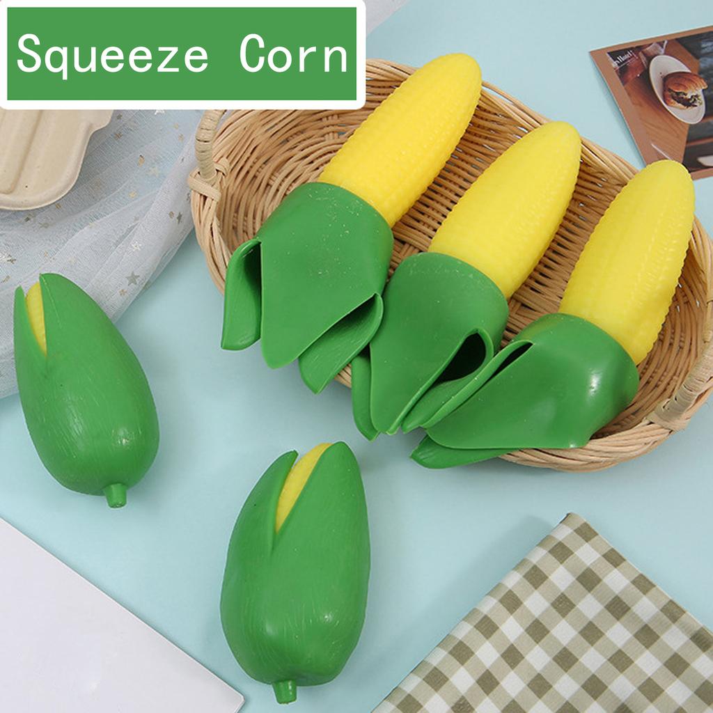 Simulated Peeled Corn, Creative Stress Relief Toy, Squeezeable Toy For Children, Students, And Adults.