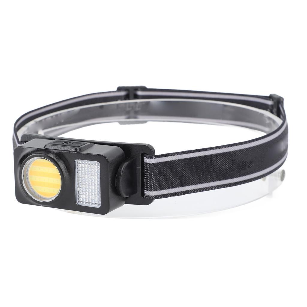 Stirnlampe Taschenlampe Wasserdicht Multifunktion USB Wiederaufladbar mit Verstellbarem Band für die Nacht