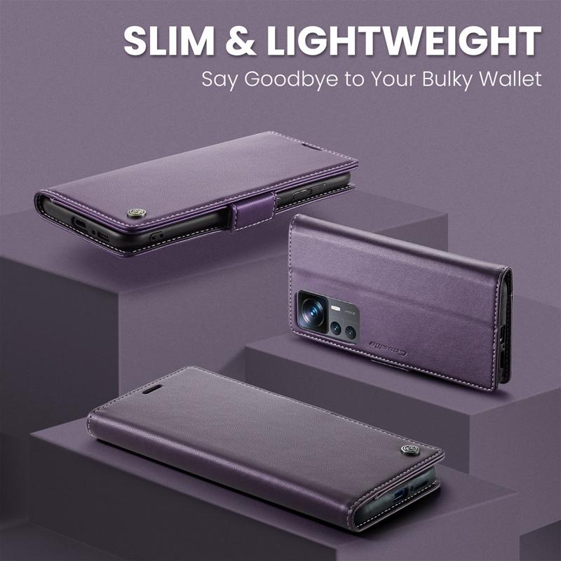 Magnetische Leder-Flip-Hülle mit Ständer und Brieftasche für XiaoMi RedMi 14C 13C 12C Note 14 13 Pro Plus 12 11 11S 10 9 10S Handyhülle