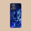 Tiger Neon Mobile Cell Phone Case for Realme 15 14 13 12 11 10 9 Pro Plus T I Lite 5G Colorful Printing Cover Cover Pretty