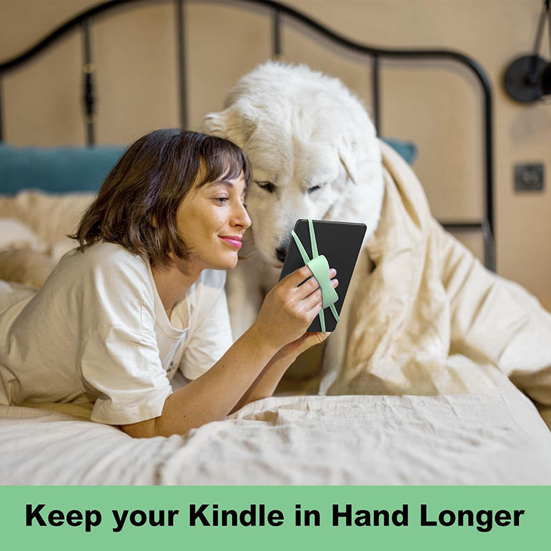 Soft Silicone Hand Strap for 4.7-8" Kindle Tablets Comfortable Lightweight Finger Grip Holder High Elasticity Straps for E-Book