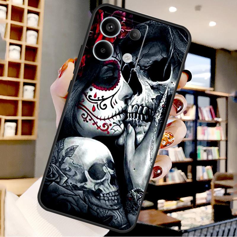 

Катрина Красивая Девушка Роза Череп Для Xiaomi Redmi Note 13 Pro 9 10 11 12 14 15 Pro Plus Чехол Для Redmi 15 12C 13C 14C 10C 15C Redmi 10C