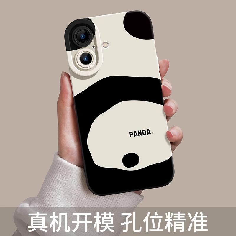 Panda Apfel 17promax Handyhülle 16 neu 15 süß 14 Paar 11 Silikon Rundum-Schutzhülle gegen Herunterfallen