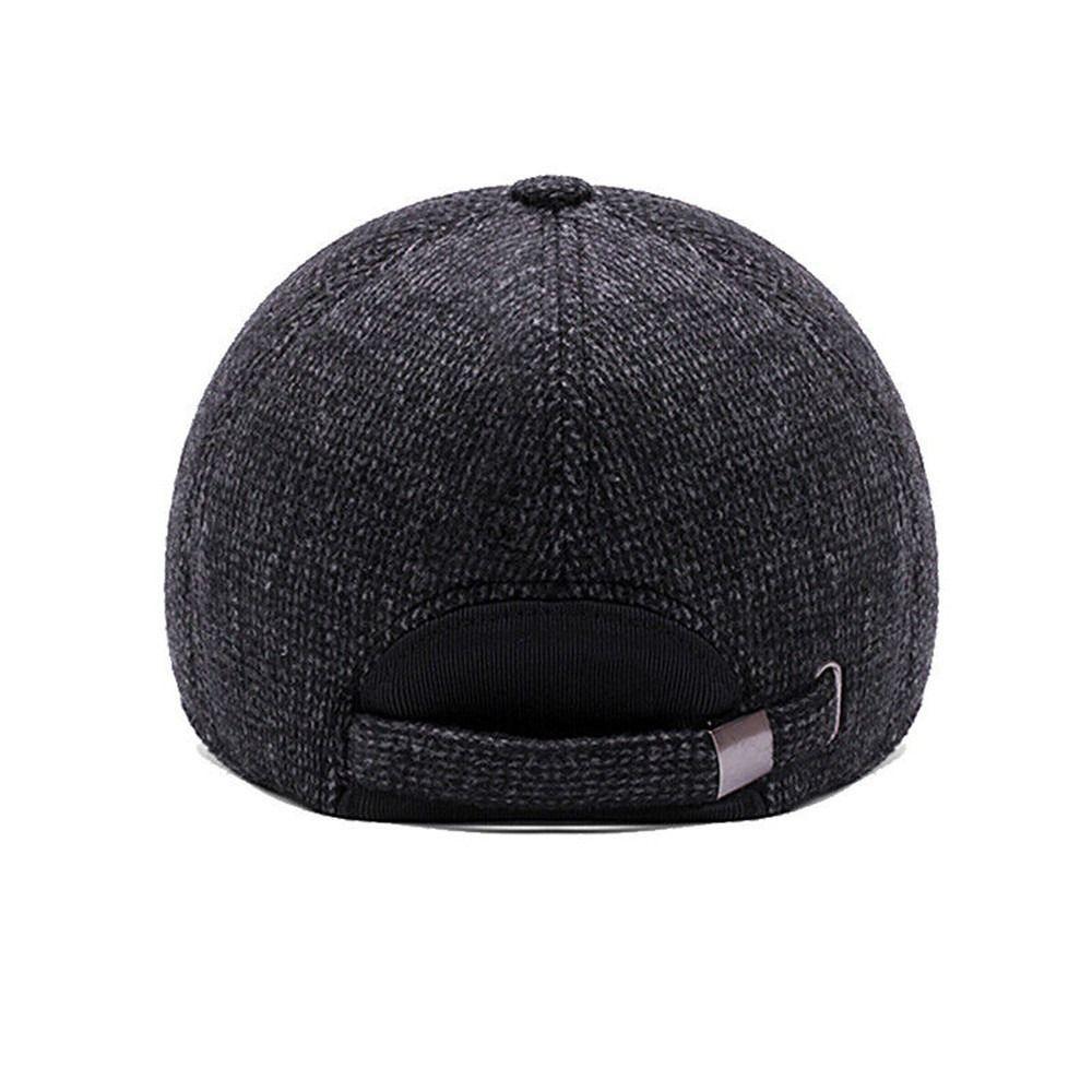 Retro Wool Winter Hats For Men Ear Cover Cap Sport Golf Baseball Caps Snap Back Women Casquette Dad Hat Caps Earflaps Hats