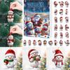 Christmas Countdown Ornaments 2D Acrylic Snowman Pendants Advent Decor Christmas Countdown Hanging for Xmas Tree Decoration