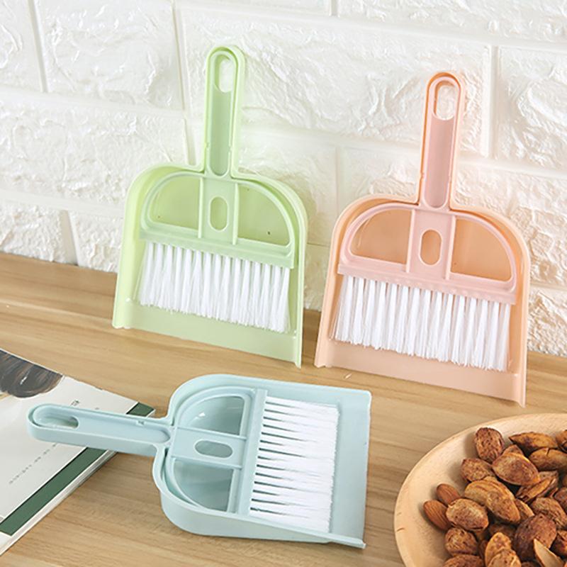 Mini Brush Small Broom Dustpans Set Desktop Sweeper Garbage Cleaning Shovel