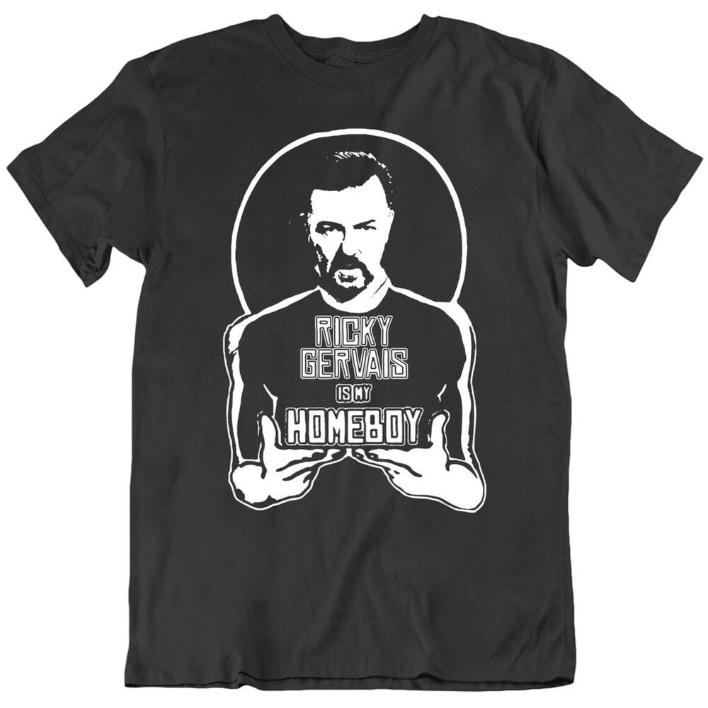 

Ricky Gervais Is My Homeboy Golden Globes Monologue Fan T Shirt Unisex T-Shirt L