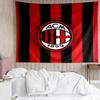 AC Milan Print Tapestry, Backdrop, Easy Setup, Ideal for Bedroom, Office & Living Room, with Aesthetic Wall Hanging Decor.