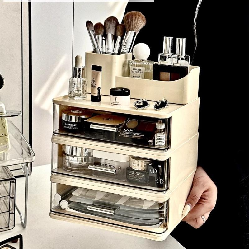 Multi-layer Transparent Drawer Cosmetics Organizer Makeup Storage Box Large Capacity Table Lipstick Makeup Brush Perfume Racks