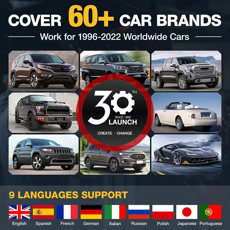[Clearance sale] LAUNCH X431 CRP123 CRP123 E OBD2 Scanner ABS/SRS/Transmission/Engine Systems Diagnose Tool Lifetime Free Update