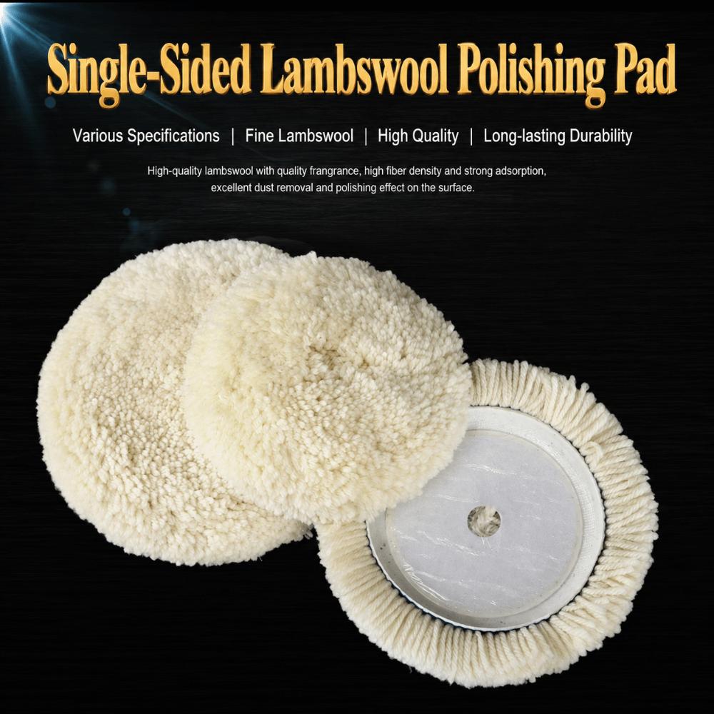 Hook & Loop Grip Wool Polishing Pad 7 Inch Polishing Machine Accessories  For Vehicle