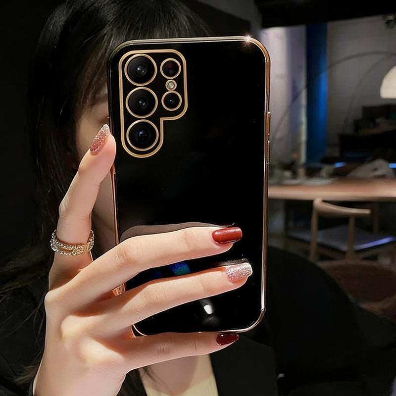 Plating Square Shockproof Soft Silicone Case For For Samsung Galaxy S26 Ultra S26+ S25 S24 Plus S24 FE Anti-Scratch Full Came