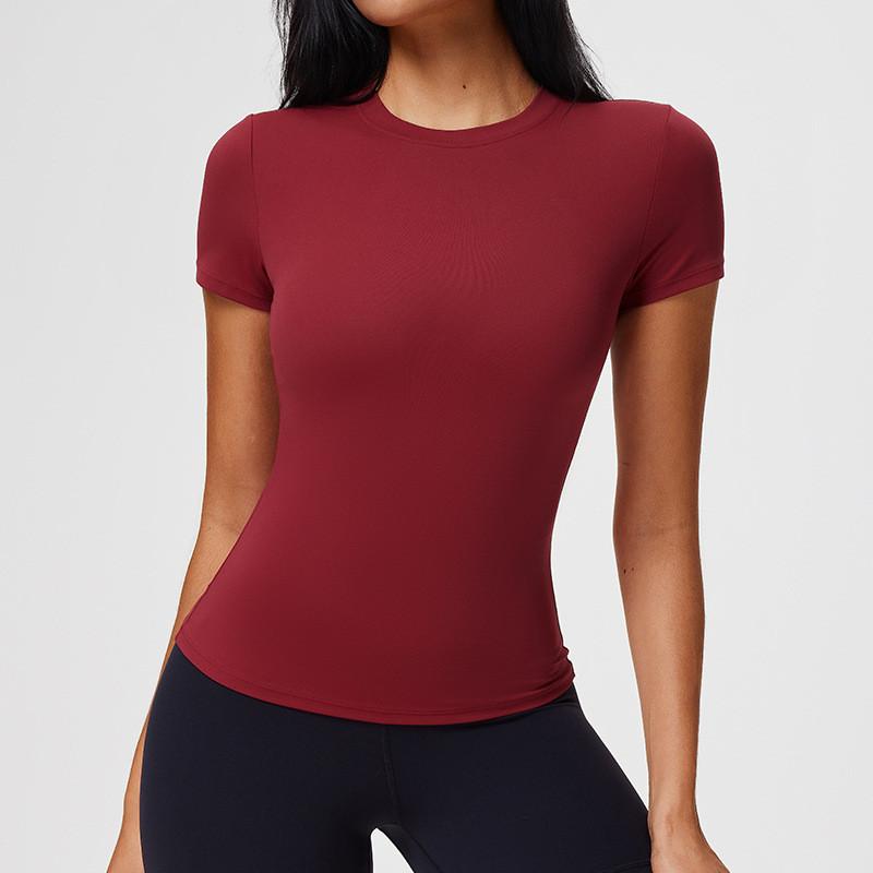Womens Summer Yoga T Shirt With Breathable Fabric For Running And Fitness Practice