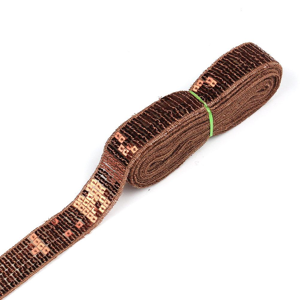 

20 ярдов блестящей ленты с пайетками, бисерной кружевной отделкой, пайетками, швейной тканью для пэчворка, аппликации, рукоделия, украшения свадебного платья