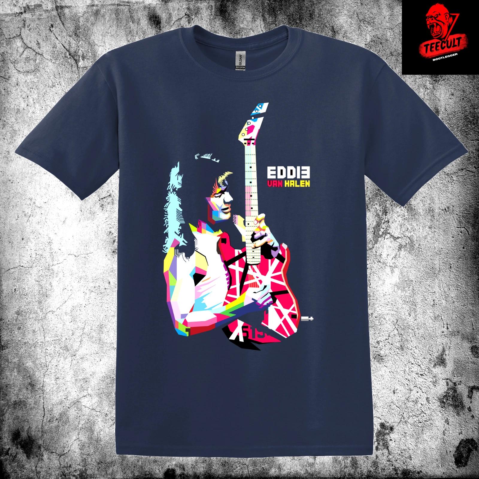 Men s and Women s T-shirts Eddie Van Halen Heavy Metal Rock Tee Unisex Heavy Cotton XXXXL