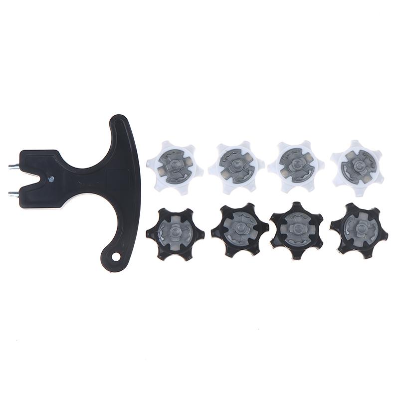14 Golf Shoe Studs + 1 Wrench Quick-Twist Replacement Studs For Durable And Thin Golf Shoe Studs Golf Accessories