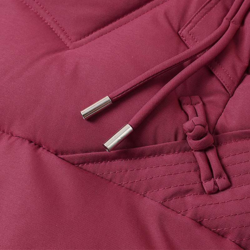 Plus Size Middle Age Women Winter Coats Hooded Faux Fur Collar Elegant Thick Warm Parkas Female Jackets