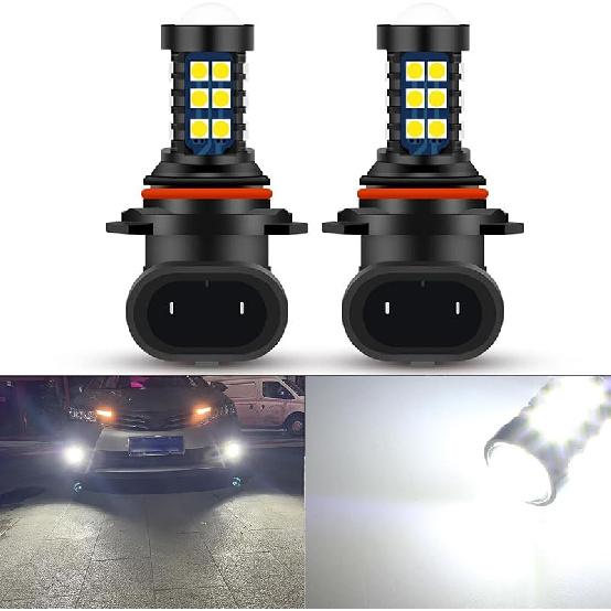 9005 9006 HB3 HB4 LED Bulbs 10000K Deep Blue H10 Xtreme Super Bright Fog Light or Daytime Running Driving Lights (DRL Lamps) High Power