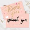 Simple Laser-Engraved Thank You Cards - 30 Pack