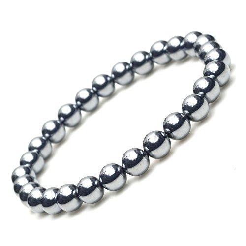 OVER-9 Terahertz Bracelet 6mm Tested by Public Institutions! High Purity 99% Men's Women's Accessories Terahertz Ore Round Ball Raw Stone Power Stone