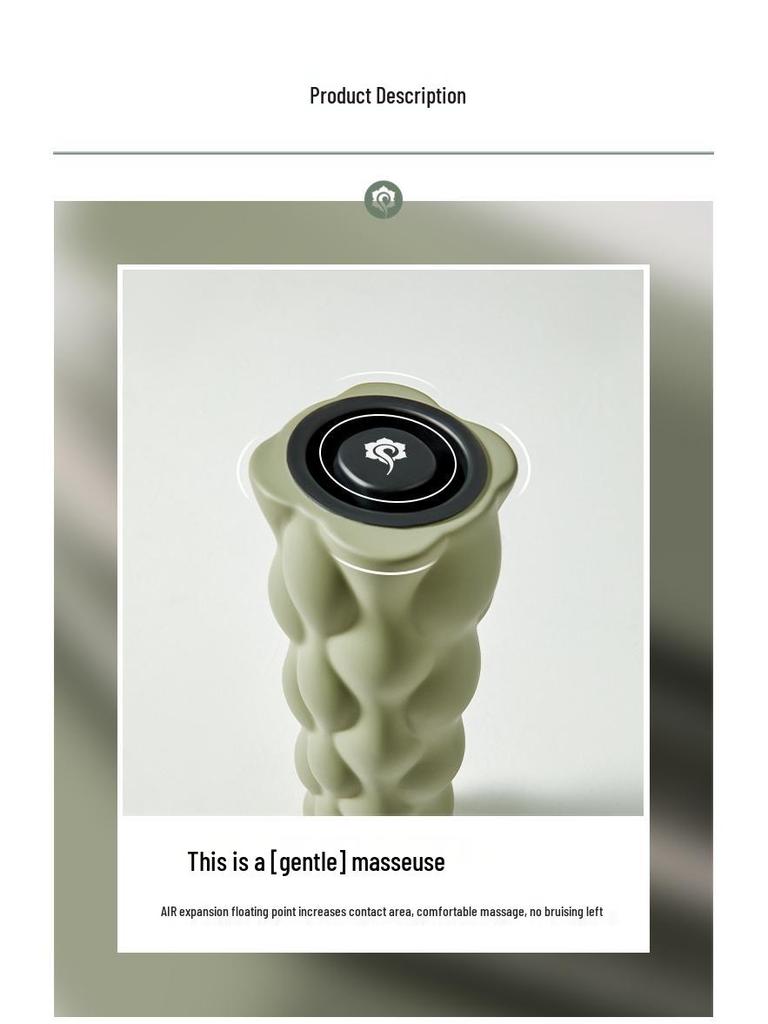 Hata Foam Roller: Yoga & Massage Tool for Home or Club - Professional Fitness Muscle Fascia Relaxation Roller.