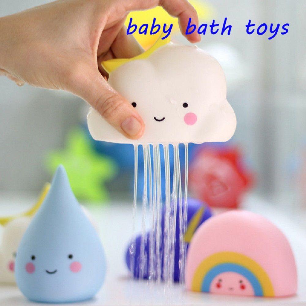 Educational Kids Bathroom Clouds Water Spraying Bath Toys Water Toys Floating Toys Play Water Tool