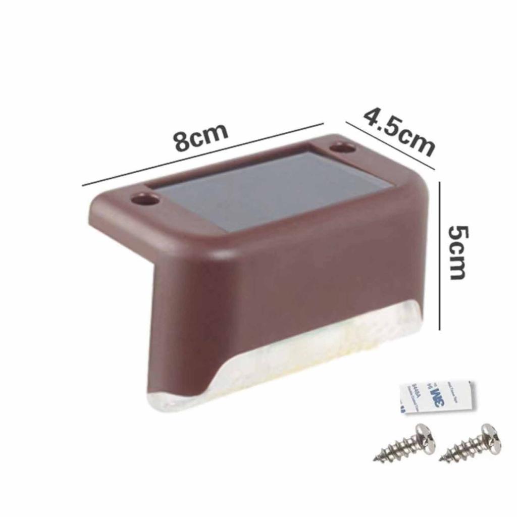 Solar Step Lights – Outdoor Staircase & Fence Lighting, Courtyard Railing LED Lights for Garden & Yard