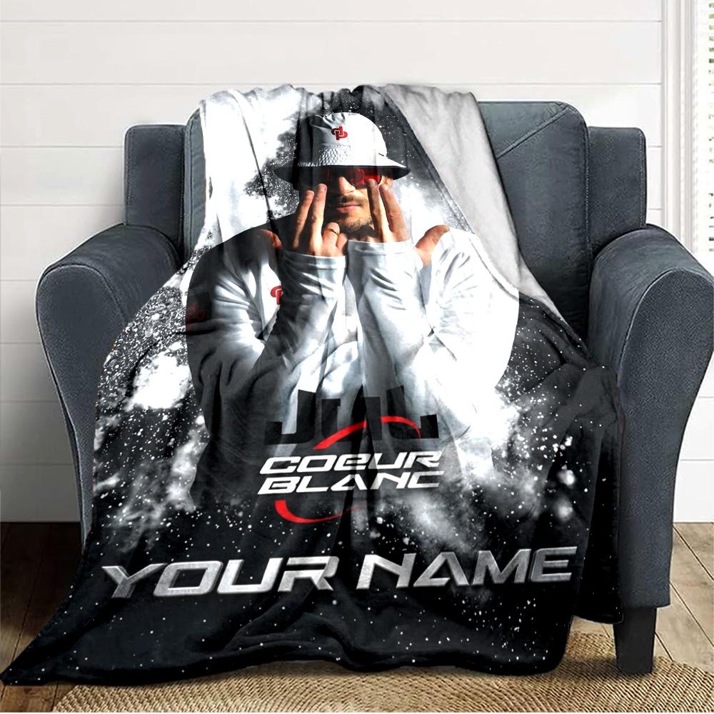 Name Custom Jul Album Print Flannel Blanket High Quality Warm Comfortable Cover for All Seasons Perfect for Gifts Home Decor